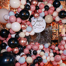 Load image into Gallery viewer, Balloons Arch Black Nude Balloons Pink Blue Balloon Garland Coffee Rose Gold Latex Neutral Balloons Kit For Girls Celebration Graduation Bachelorette Engagement Anniversary Birthday Party