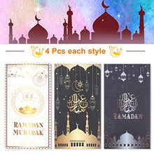 Load image into Gallery viewer, HOWAF Eid Mubarak Party Favor Bag, 12 Pack Eid Mubarak Paper Bags, Eid Sweet Candy Gift Bags for Kids Muslim Ramadan Party Decorations Supplies
