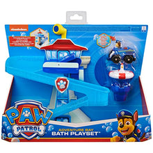Load image into Gallery viewer, PAW Patrol Adventure Bay Bath Playset with Light-up Chase Vehicle, Bath Toy for Kids Aged 3 and up