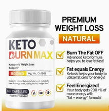 Load image into Gallery viewer, Keto Burn Max - Ketogenic - Best Weight Loss Support for Men & Women - 1 Month Supply - SUPPLEMENT HEAVEN