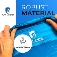 Load image into Gallery viewer, Alpin Loacker Sleeping Bag 460 g Light Summer Sleeping Bag -The Premium Summer Down Sleeping Bag Ultralight with Small Pack Size for Hiking and Camping,Blue