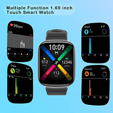 Load image into Gallery viewer, Smart Watch,HiFiT Fitness Watch 1.69" Touch Screen Fitness trackers with Heart Rate Sleep Monitor,IP68 Waterproof Smart watch 18 sport modes sport watch for iOS Android,Smart Watch for Men Women