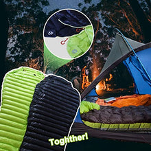 Load image into Gallery viewer, NewDoar Urltra-Light Goose Down Sleeping Bag Spring Autumn Urltra-compactable Sleeping Bag Mummy Sleeping Bag for Hiking, Backpacking and Camping-Green Regular