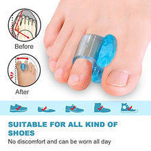 Load image into Gallery viewer, Sumiwish 10 Pack Big Toe Separators, Silicone Toe Spacers for Overlapping Toes, Bunion Correctors for Bunion Pain Relief
