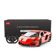 Load image into Gallery viewer, RASTAR RC Lamborghini Toy Car, 1:14 Lamborghini Aventador LP700-4 Remote Control Car, Working Lights - Orange