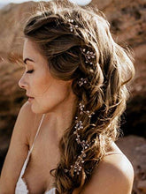 Load image into Gallery viewer, FXmimior Wedding Bridal Crystal Flower Girl Rhinestones Headband Hair Vine Headpiece Women Evening Party Hair Accessories (silver)
