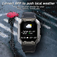Load image into Gallery viewer, Slothcloud Smart Watches for Men,Fitness Activity Tracker Watch with Heart Rate Blood Oxygen Monitoring IP68 Waterproof 1.71 inch Full Touch Screen Smart Watch Compatible for iOS Android (Black)