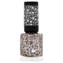 Load image into Gallery viewer, Rimmel London Glitter Nail Polish Top Coat, Disco Diva, 8 ml