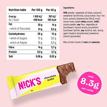 Load image into Gallery viewer, Nicks Favourite Chocolate Mix Box, Keto Snack Bars No Added Sugar Gluten Free Candy Low carb Sweets (12 x Chocolates)