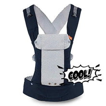 Load image into Gallery viewer, Beco Gemini Baby Carrier - Cool Navy, Sleek and Simple 5-in-1 All Position Backpack Style Sling for Holding Babies, Infants and Child from 7-35 lbs Certified Ergonomic