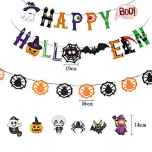 Load image into Gallery viewer, Upriver Halloween Balloon Arch Kit Halloween Party Decorations Balloons Garland Set, Happy Halloween Banner Pumpkin Garland Spider Bat Pumpkin Ghost Foil Balloons for Kids Halloween Party
