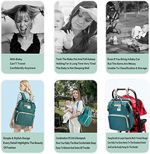 Load image into Gallery viewer, Baby Changing Bag Backpack, KAQ Multifuntion Nappy Changing Bag Waterproof Large Diaper Bag Backpack with Changing Mat & Stroller Strap for Mom and Dad, Portable Folding Nappy Changing Rucksack
