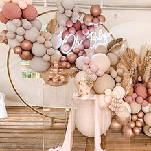 Load image into Gallery viewer, Retro Pink Balloon Garland Kit, 110Pcs Reusable DIY Doubled Dusty Pink Balloon Arch Kit for Retro Boho Wedding, Baby Shower, Bridal Engagement, Anniversary, Birthday