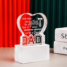 Load image into Gallery viewer, Crystal Birthday Gift for Dad, Father's Day Gifts from Daughter, Paperweight with DAD Letters