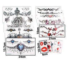Load image into Gallery viewer, SNAILGARDEN 69 Sheets Temporary Tattoos,Fake Waterproof Tattoos Kits Body Art Sticker,Permanent Removable,for Adults Teens Men and Women