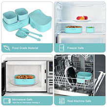 Load image into Gallery viewer, WisaKey Children Lunch Box, Leakproof Bento Box for Kids with Insulated Lunch Bag and Cutlery Set, BPA-Free, Microwave and Dishwasher Safe (Blue)