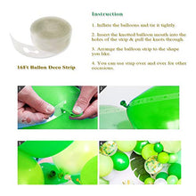 Load image into Gallery viewer, Jungle Theme Party Supplies - 16 inch Happy Birthday Banner with 12pcs Palm Leaves 30pcs Latex Balloons 5pcs Confetti Balloons and 1pcs Balloon Strip for Dinosaur Jurassic Forest Hawaiian Party Decor