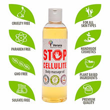 Load image into Gallery viewer, Verana Anti Cellulite Oil BIO Cellulite Remover Treatment 100% Natural Cosmetics for All Skin Types, Revitalizing and Moisturizing Effect Firming and Tightening Skin for Women & Men 8 oz