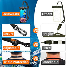 Load image into Gallery viewer, UNBREAKcable Waterproof Phone Case,2-Pack IPX8 Universal Waterproof Phone Pouch Dry Bag for iPhone 13 12 11 Pro Max XR X XS SE 2020 8 Plus Samsung S22 Ultra S21 S10 S9 Huawei P40 P20 Mate 40 up to 7"