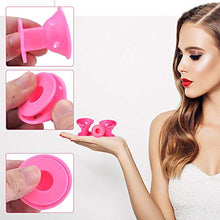 Load image into Gallery viewer, Silicone Hair Curlers 30 Pcs, Magic Soft Hair Rollers No Heat No Clip Hair Curlers Set, Hair Care Free DIY Sleep Styling Tools for Women Girls Long Short Hair Accessories - Pink (15 Large+15 Small)