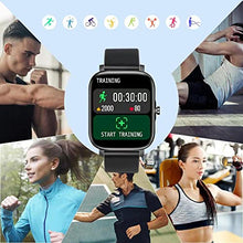 Load image into Gallery viewer, Smart Watch, Dbasne Fitness Tracker 1.69" Touch Screen Fitness Watch with Heart Rate Sleep Monitor, 8 Sports Modes IP68 Waterproof Smartwatch for Men Women Sleep Sport Activity Tracker for iOS Android