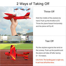 Load image into Gallery viewer, HAWK'S WORK RC Airplanes, 2 Channel RC Plane Ready to Fly, 2.4 GHz Remote Control Airplane, Easy to Fly RC Glider for Kids & Beginners (Red)