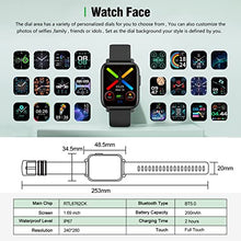 Load image into Gallery viewer, Smart Watch,Fitness Tracker HD Touch Screen sport Watch with Heart blood Rate Sleep Monitor, pedometer Smart Watch for Men Women Activity Trackers IP67 Waterproof fitness watch for iOS Android-Black