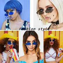 Load image into Gallery viewer, Dollger Rimless Cute Sunglasses For Women Trendy Vintage Creative 90s Sunglasses Funny Cloud Shaped Disco Glasses (A Grey)