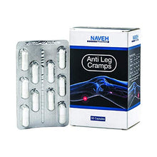 Load image into Gallery viewer, Anti Leg Cramps Magnesium Supplement for Muscle Pain Relief, 190mg, Nocturnal Leg Cramps, Pregnancy Cramps, Calf Cramps, Cramps in Feet, Charley Horse, Proven Remedy by Naveh Pharma (50 Caps)
