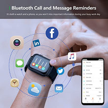 Load image into Gallery viewer, Smart Watch,Fitness Tracker HD Touch Screen sport Watch with Heart blood Rate Sleep Monitor, pedometer Smart Watch for Men Women Activity Trackers IP67 Waterproof fitness watch for iOS Android-Black