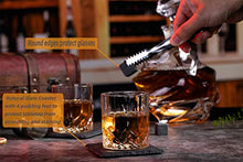 Load image into Gallery viewer, VOVZON Whiskey Stones and Glasses Gift Set for Men – 8 Whisky Scotch Bourbon Chilling Stones, 2 Whiskey Glasses in Wooden Box – Christmas/Father's Day/Birthday Gift/Present for Father Dad Boyfriend