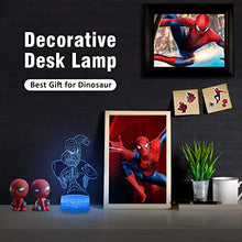 Load image into Gallery viewer, Superhero 3D Night Light, Spiderman Toys for Boys, Spider Man Night Light for Kids with 16 Colors Changing, Decor Lamp with Remote Control, Christmas Birthday Gift for Men Boys Girls(Spider Man)