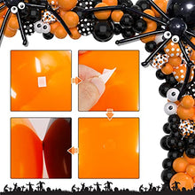 Load image into Gallery viewer, WINAROI Halloween Balloon Arch Garland Kit, Halloween Theme Balloons Decor Kit with Black Orange Confetti Balloons, Eye Ball Balloons Spider Web for Halloween Party Decor Indoor Kids Gifts Toy