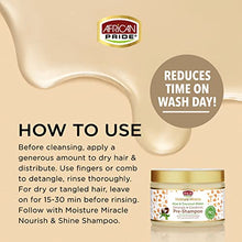 Load image into Gallery viewer, African Pride Moisture Miracle Aloe & Coconut Water, Detangle & Condition Pre- Shampoo 12 oz