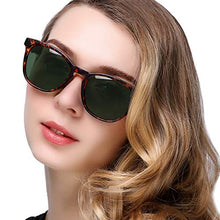 Load image into Gallery viewer, KANASTAL Ladies Sunglasses Vintage Polarised Sunglasses Women, Classic Retro Sun Glasses UV Protection - Green Lenses