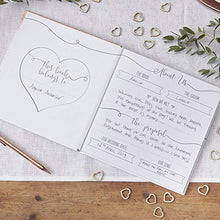 Load image into Gallery viewer, Ginger Ray White & Rose Gold Foiled Wedding Planner Book 46 Pages Beautiful Botanics