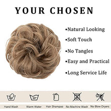 Load image into Gallery viewer, Hair Buns Hair Piece Hair Scrunchies for Girls Thick Hair Extension Bun Messy Curly Ponytail Extensions Updo Chignon
