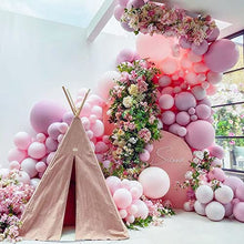Load image into Gallery viewer, Double Stuffed Lilac Pink Balloon Arch Kit Macaron Pink Lavender Latex Balloon Garland Kit Baby Pink Balloons For Pink Theme Birthday Engagement bachelorette Garden Party Bridal Shower Decorations
