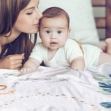 Load image into Gallery viewer, Taobeibei Baby Gift Monthly Milestone Blanket, Growth Tracking Mat of Baby, Soft Baby Flannel Blankets for Pictures, for Gifts, Jungle Safari Theme BoyGirl 130x100cm 300 Gram Weight(Jungle Animal)…
