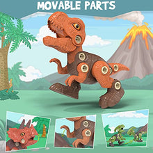Load image into Gallery viewer, Dinosaur Toys for Kids 3-5 Year Old, Take Apart Dinosaur Toys with Dinosaur Skeleton, STEM Construction Educational Toys for Boys and Girls with Electric Drill, Birthday Dinosaur Gifts