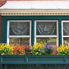 Load image into Gallery viewer, Ruiuzioong Artificial Fake Flowers, 4Pack Outdoor UV Resistant Greenery Shrubs Plants Indoor Outside Hanging Planter Home Garden Décor (Rose Red)