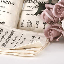Load image into Gallery viewer, Whaline 20 Packs Bachelorette Hangover Kit Bags Cotton Recovery Kit Bags Survival Kit Bags Cotton Muslin Drawstring Bag for Bridal Shower Wedding and Valentine's Day Party Gift Decoration