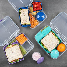 Load image into Gallery viewer, Sistema Bento Box TO GO | Lunch Box with Yoghurt/Fruit Pot | 1.25 L | Assorted Colours (Varies by Pack) | 1 Count