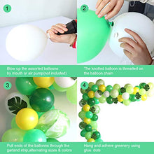 Load image into Gallery viewer, Dinosaur Birthday Party Decorations, 111Pcs Green Balloons Arch Garland Kit with Happy Birthday Banner, Dinosaurs Balloons and Cap Topper for Boys Girls Birthday Decor Jungle Safari Party Supplies