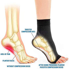 Load image into Gallery viewer, 6 Pairs dr Sock Soothers Socks Anti Fatigue, Vita Wear Copper Infused Magnetic Foot Support Compression Sock (6*Skin, L/XL)