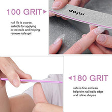 Load image into Gallery viewer, mtop Nail File, 10 PCS Professional Nail Files Polisher Washable Double Sided Emery Boards Grit 100/180 Buffer Nail Styling Tools Pet Grooming Tools for Home and Salon Use