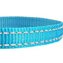 Load image into Gallery viewer, Reflective Dog Collar, Adjustable Basic Dog Collar with Metals Buckle, Soft Nylon Pet Collar for Puppy Small Medium Dogs (L, Blue)