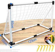 Load image into Gallery viewer, WY8 120CM Kids Football Goal Target Football Training Soccer Goal Football Training Game Aid