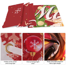 Load image into Gallery viewer, Skycase Merry Christmas Backdrop Banner, Large Merry Christmas Decorations Backdrop Banner, Santa Background for Merry Christmas Decoration for Indoor Outdoor Christmas Party Supplie, 43 * 71Inch