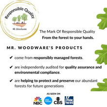 Load image into Gallery viewer, Mr. Woodware Professional Wooden Sturdy Lymphatic Drainage Straight Roller - 39.6cm Soft Tissue Therapy - Recommended by Professionals